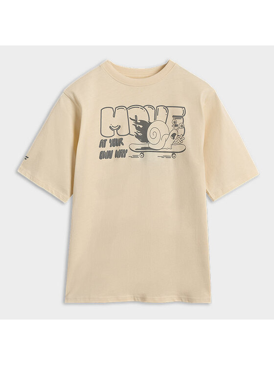 4F 4F T-shirt 4FJRAW25TTSHM3208-12S Bianco Oversize