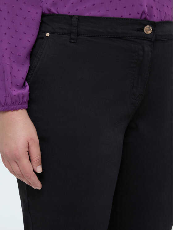 Fiorella Rubino Fiorella Rubino Spodnie materiałowe P712T005165N033 Czarny Regular Fit