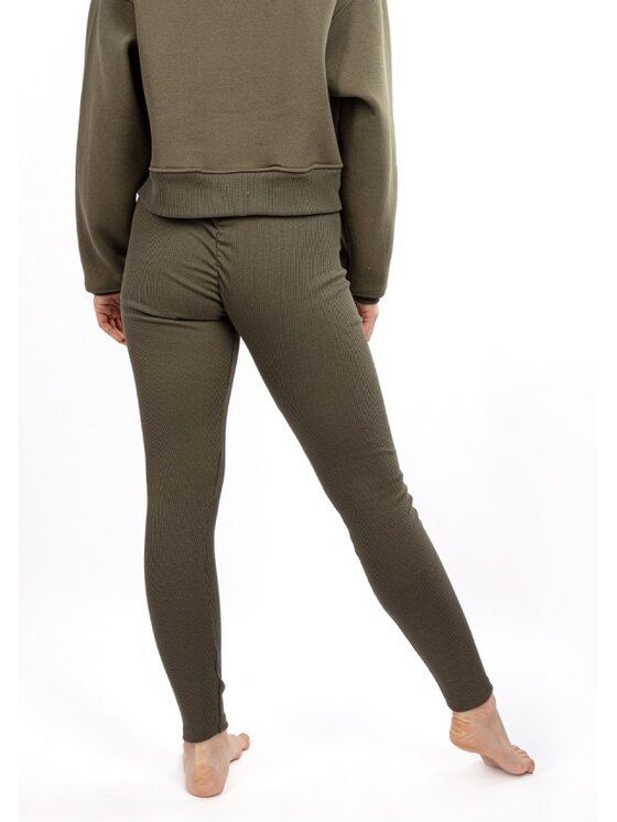 DKaren Sport DKaren Sport Legginsy DK-K-B13 Khaki Classic Fit