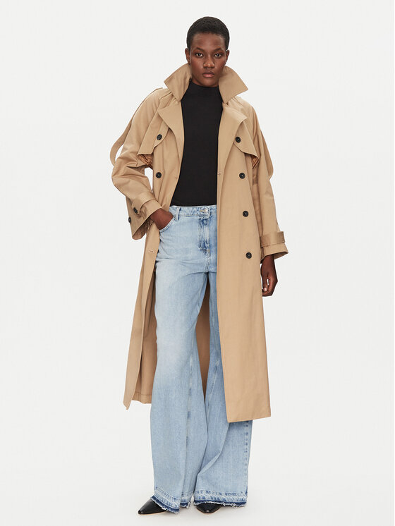 ViCOLO ViCOLO Tenchcoat TD0029 Beige Regular Fit