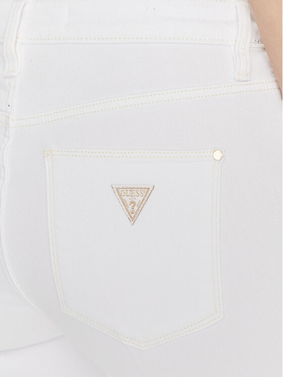 Guess Guess Jeans hlače Sexy Boot W3GA59 D4DN1 Bela Skinny Fit