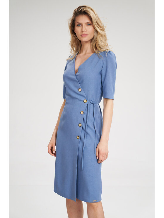 FIGL FIGL Φόρεμα M703 Μπλε Regular Fit