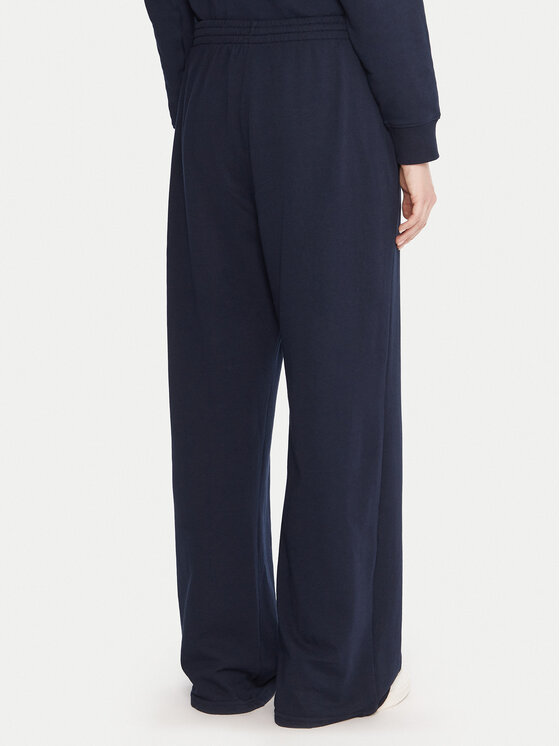 Tommy Hilfiger Tommy Hilfiger Pantaloni trening UW0UW06081 Bleumarin Wide Leg