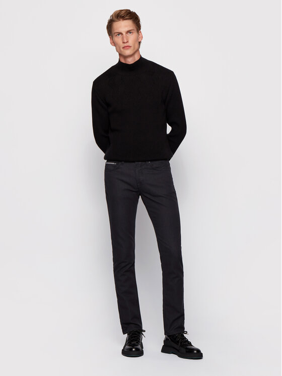BOSS Boss Spodnie materiałowe Delaware3-1-20+ 50435156 Czarny Slim Fit