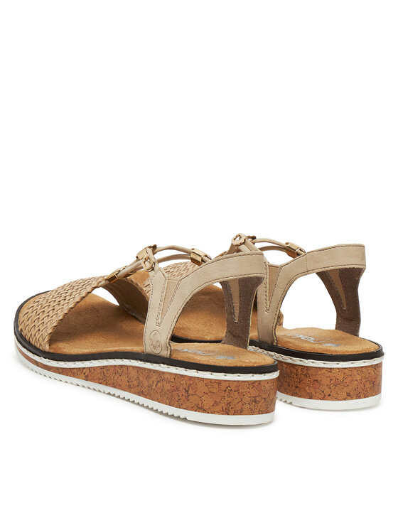Rieker Rieker Sandali V3662-62 Beige