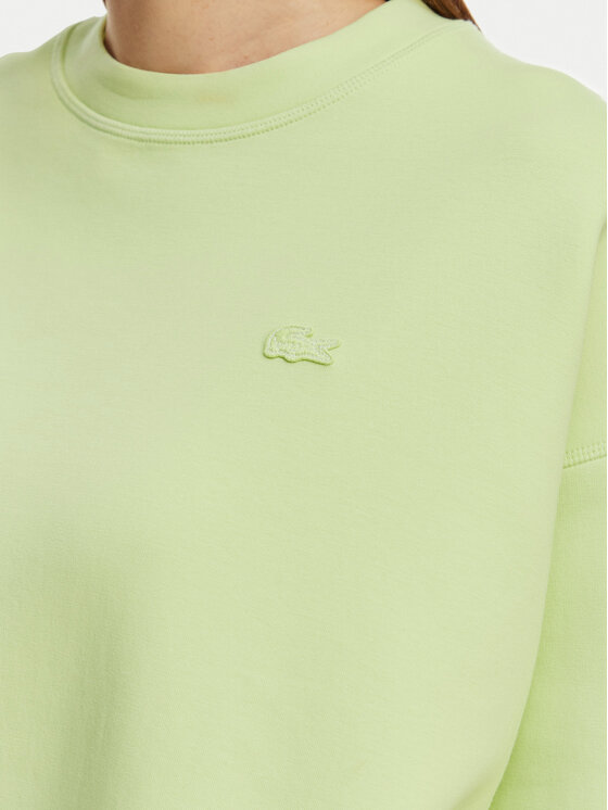 Lacoste Lacoste Majica dugih rukava SF0046 Svijetlo zelena Oversize