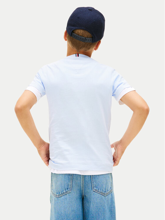 Tommy Hilfiger Tommy Hilfiger T-shirt KB0KB06879 Azzurro chiaro Regular Fit