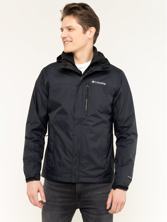 Columbia Columbia Lietus jaka Pouring Adventure II 1760061 Melns Regular Fit