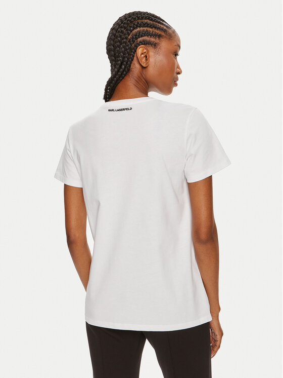 KARL LAGERFELD KARL LAGERFELD T-shirt Essential 245W1714 Bijela Regular Fit