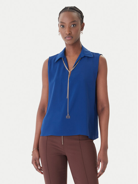 Rinascimento Rinascimento Bluza CFC0127446003 Modra Regular Fit