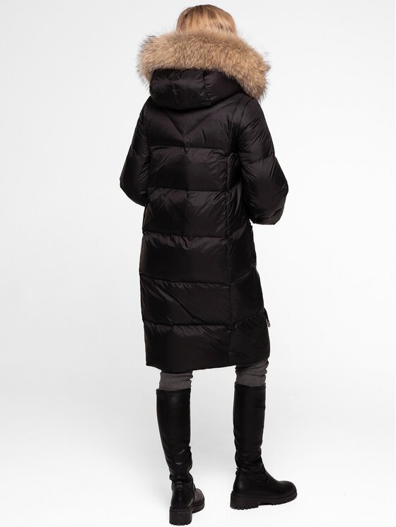 Perso Perso Dámska bunda BLH252519FR Čierna Regular Fit