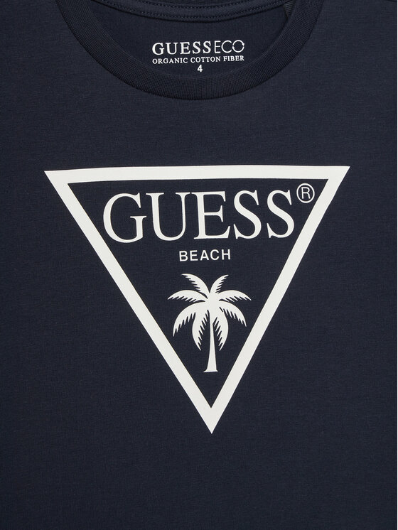 Guess Guess T-krekls L5GI29 J1314 Tumši zils Regular Fit