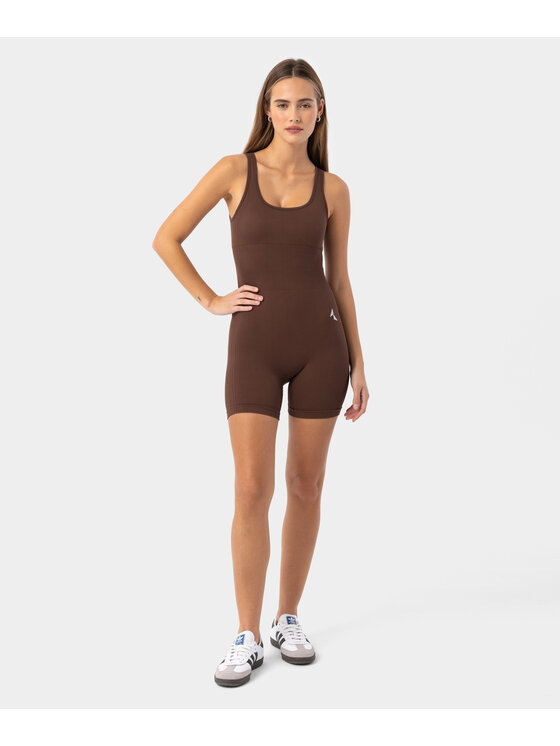 Carpatree Carpatree Kombinezon Elevate jumpsuit Brązowy Fitted Fit