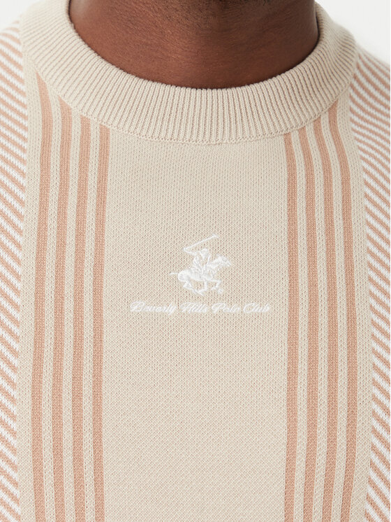 Beverly Hills Polo Club Beverly Hills Polo Club Póló M7611-HR Világos bézs Regular Fit