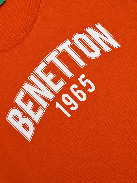 United Colors Of Benetton United Colors Of Benetton T-Shirt 3096C10H9 Czerwony Regular Fit