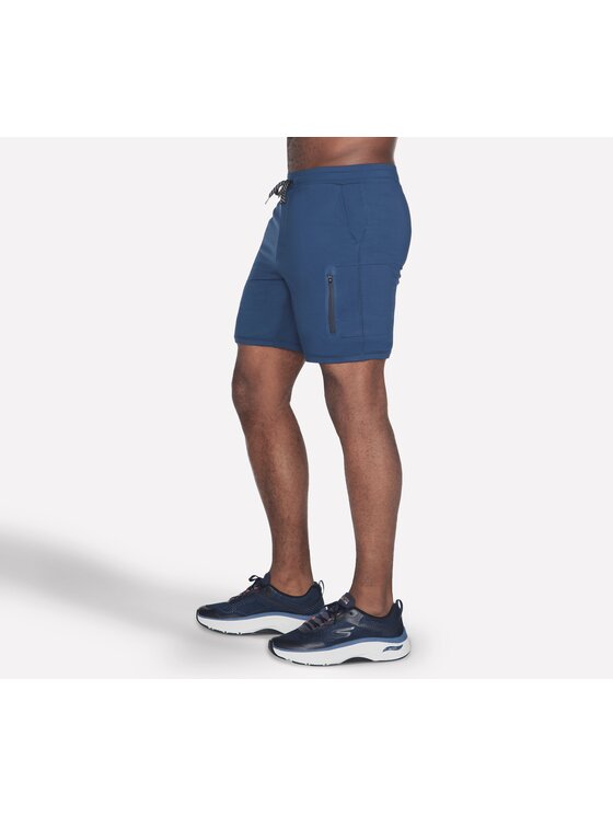 Skechers Skechers Szorty sportowe SH8-BRRD Granatowy Regular Fit