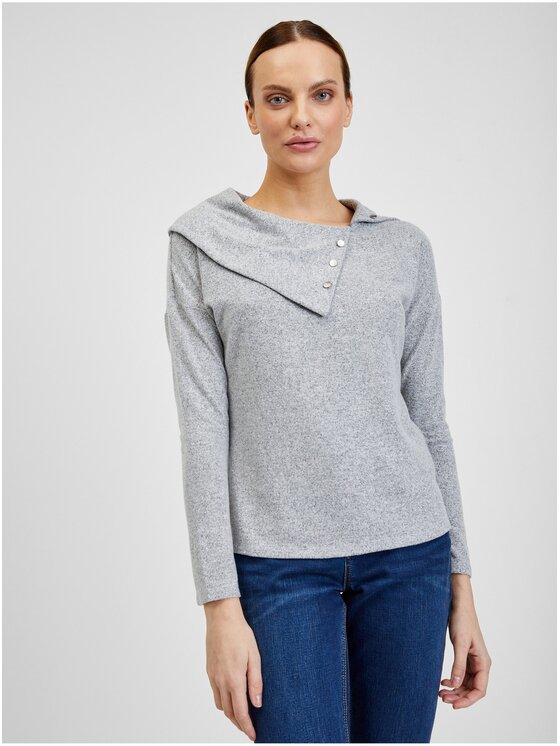 Orsay Orsay Koszula 180202-692000__L Szary Regular Fit