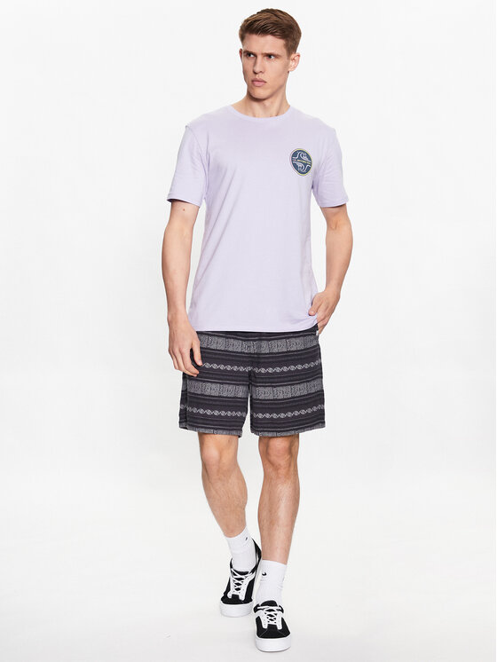 Quiksilver Quiksilver T-shirt Core Bubble EQYZT07232 Ljubičasta Regular Fit
