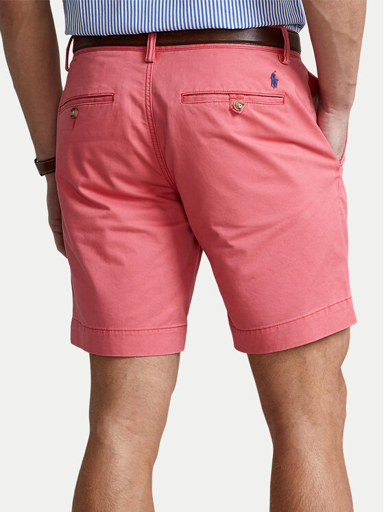 Polo Ralph Lauren Polo Ralph Lauren Kratke hlače iz tkanine 710799213014 Roza Slim Fit