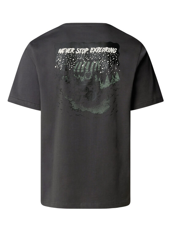 The North Face The North Face Póló Powder Days NF0A8E4D Szürke Relaxed Fit