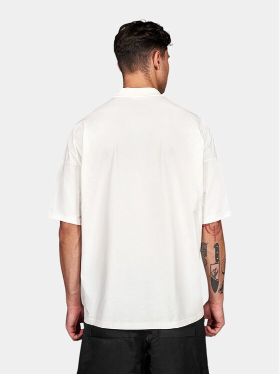MADE BY SOCIETY MADE BY SOCIETY T-Shirt Zero Given - T17700 Biały Basic Fit