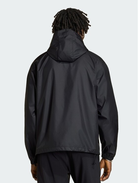 adidas adidas Wiatrówka TECH TREFOIL ESSENTIALS Czarny Regular Fit