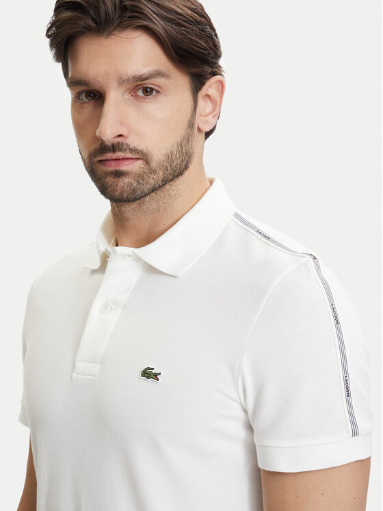 Lacoste Lacoste Tricou polo PH0897 Écru Regular Fit