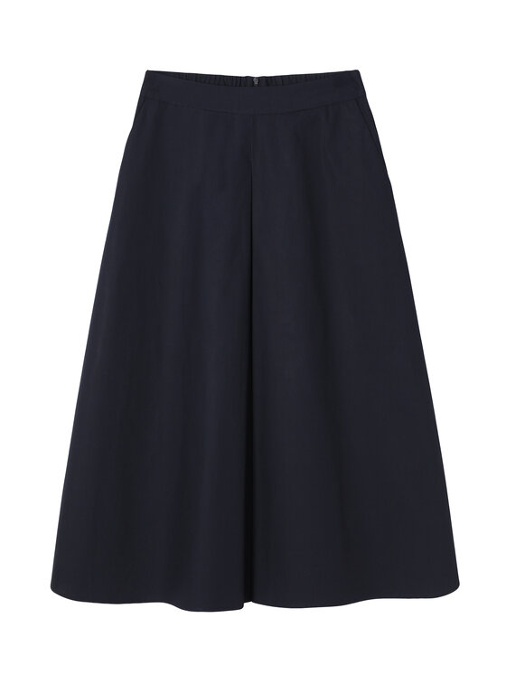 TATUUM TATUUM Midi sukně TENEROS Tmavomodrá Flare Fit