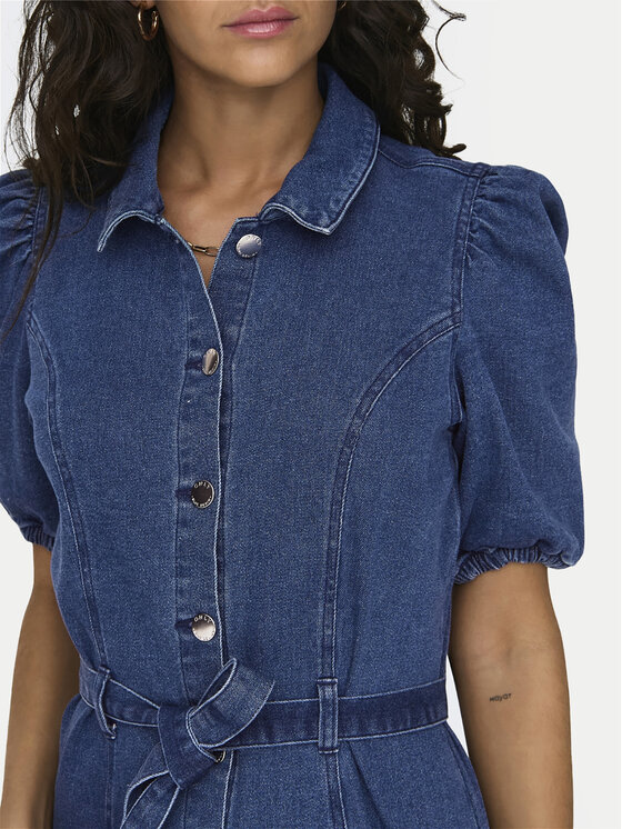ONLY ONLY Džínové šaty Vibbe 15304123 Modrá Regular Fit