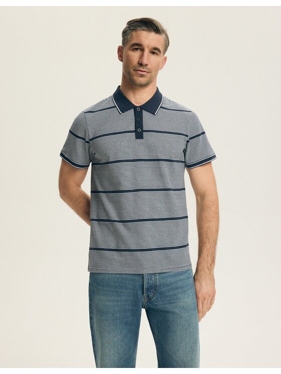 Henderson Henderson Polo 44617 Niebieski Regular Fit