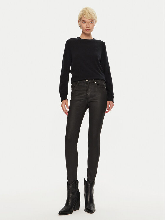 Tommy Hilfiger Tommy Hilfiger Пуловер WW0WW43202 Черен Regular Fit