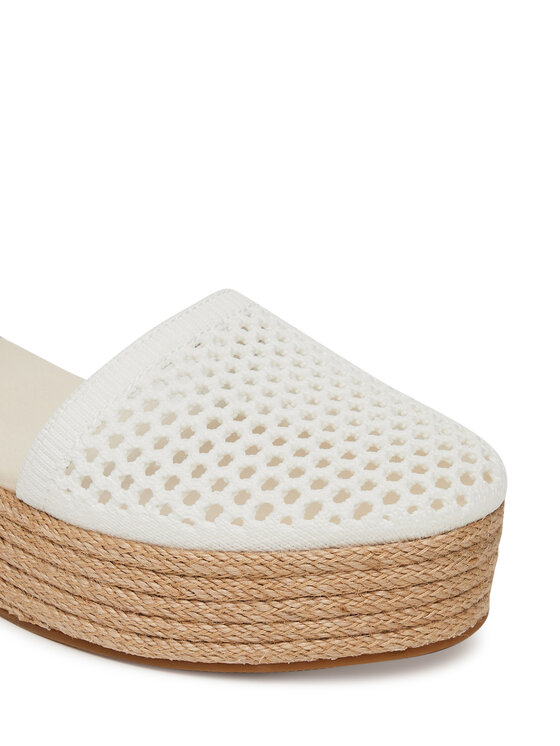 Tommy Hilfiger Tommy Hilfiger Espadrillas Knit Mesh Espadrille Platform FW0FW08743 Bianco