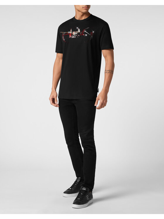 PHILIPP PLEIN PHILIPP PLEIN T-shirt 1525 Nero Regular Fit