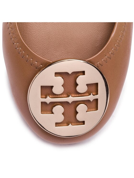 Tory Burch Tory Burch Balerina Minnie Travel Ballet With Metal Logo 50393 Barna