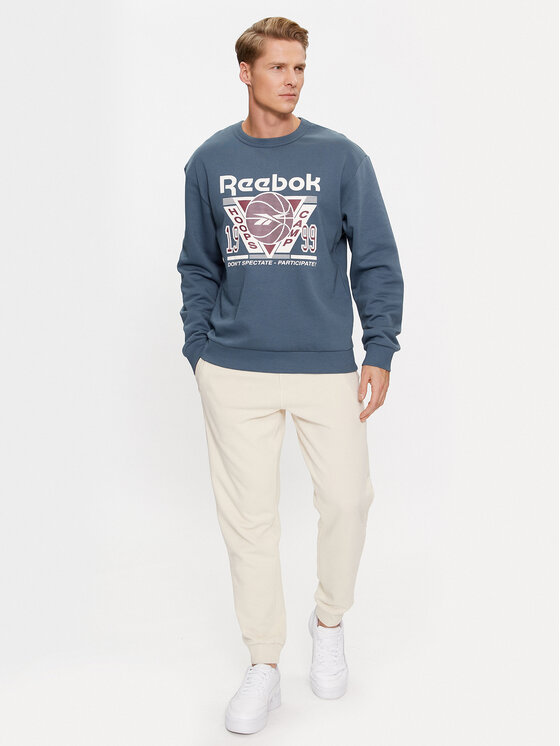 Reebok Reebok Bluză Basketball IL2005 Albastru Regular Fit