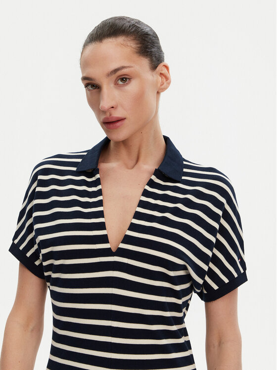 Tommy Hilfiger Tommy Hilfiger Každodenní šaty WW0WW44513 Tmavomodrá Regular Fit
