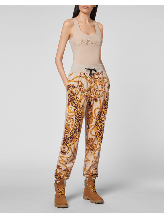 PHILIPP PLEIN PHILIPP PLEIN Teplákové nohavice 30419 Béžová Jogger Fit