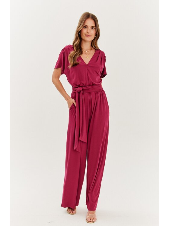 NAOKO NAOKO Overal Mulberry Dream Bordó Regular Fit
