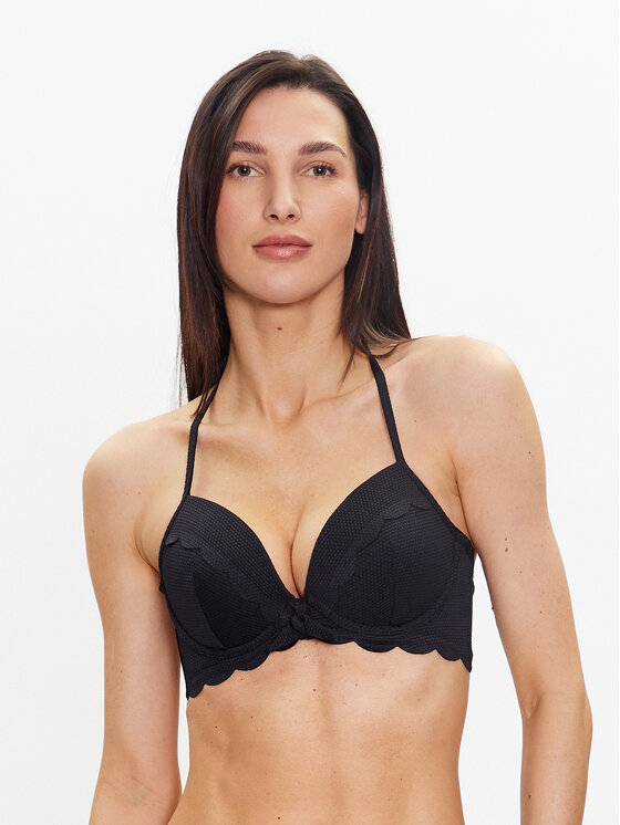 Hunkemöller Gornji Del Bikini Scallop 191272 Črna