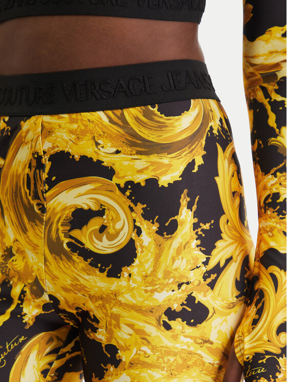 Versace Jeans Couture Versace Jeans Couture Legingi 80HAC101 JS532 Melns Slim Fit
