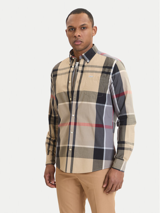 Barbour Barbour Krekls Harris MSH5071TN31 Bēšs Tailored Fit