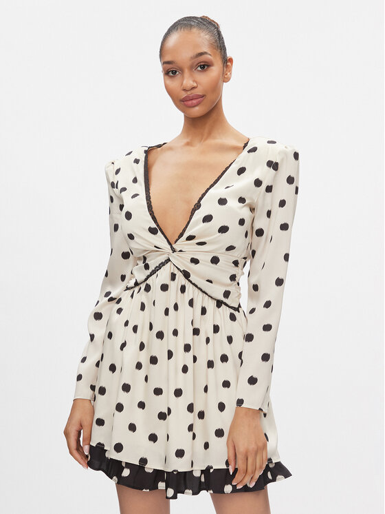 Liu Jo Rochie cocktail CA4266 TS059 Écru Regular Fit