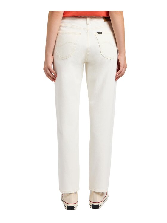 Lee Lee Jeansy 112348944 Biały Regular Fit