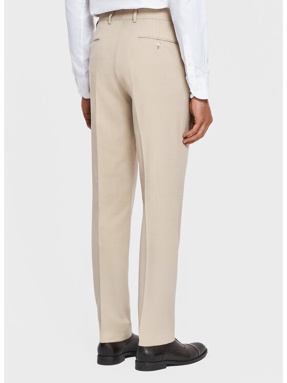 Pako Lorente Pako Lorente Spodnie garniturowe P26SF-6G-006 Beżowy Slim Fit