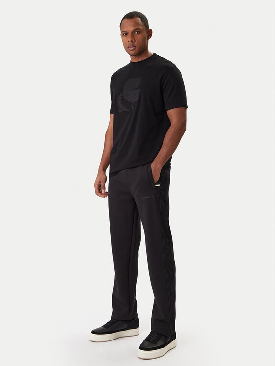 KARL LAGERFELD KARL LAGERFELD Póló 755055 561221 Fekete Regular Fit