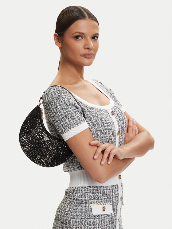 Guess Guess Táska Tasmin Mini HWEG99 31720 Fekete