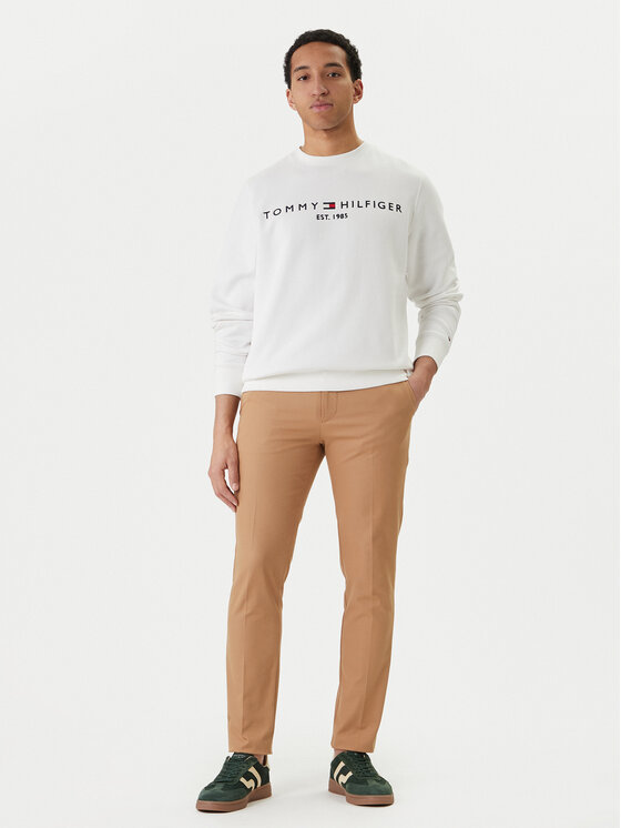 Tommy Hilfiger Tommy Hilfiger Mikina Logo MW0MW11596 Biela Regular Fit
