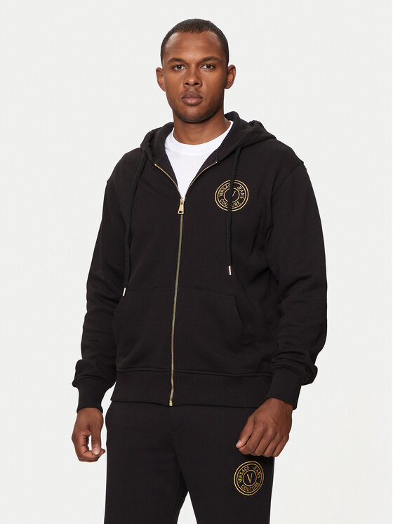Versace Jeans Couture Versace Jeans Couture Μπλούζα 76GAIT02 Μαύρο Regular Fit