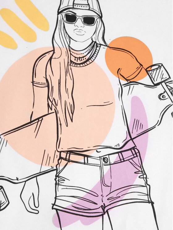 Coccodrillo Coccodrillo T-shirt WC4143202CEJ Bijela Regular Fit