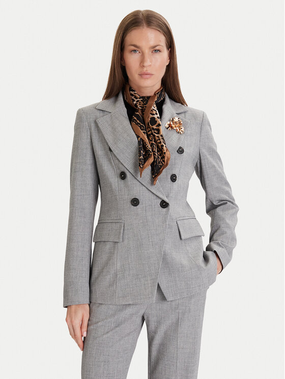 Maryley Maryley Giacca da abito 25IB139/M07/10GR Grigio Regular Fit